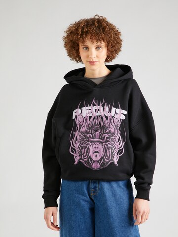 Pequs Sweatshirt in Schwarz: Vorderseite