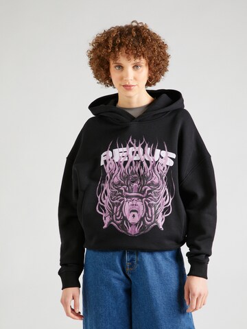 Pequs Sweatshirt in Zwart: voorkant