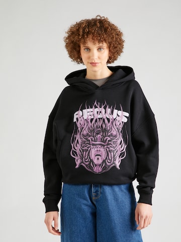 Pequs - Sudadera en negro: frente