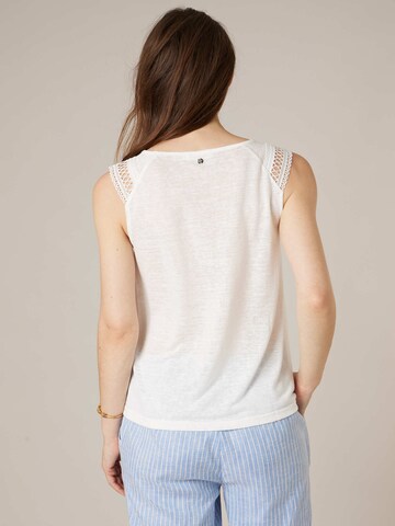 Haut 'Sally' Deeluxe en blanc