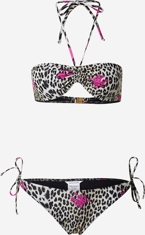 Bandeau Costum de baie două piese de la Zadig & Voltaire pe bej: față