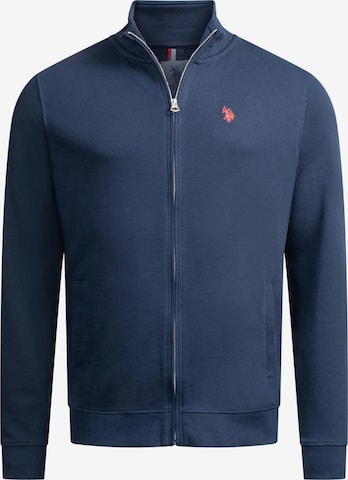 U.S. POLO ASSN. Sweat jacket in Blue: front
