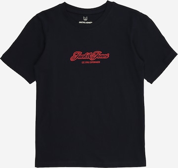 Jack & Jones Junior T-Shirt 'JORCATSKILLS' in Schwarz: Vorderseite