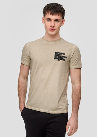 QS Shirt in Beige: predná strana