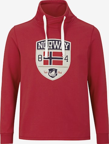 Jan Vanderstorm Sweatshirt ' Hentri ' in Red: front