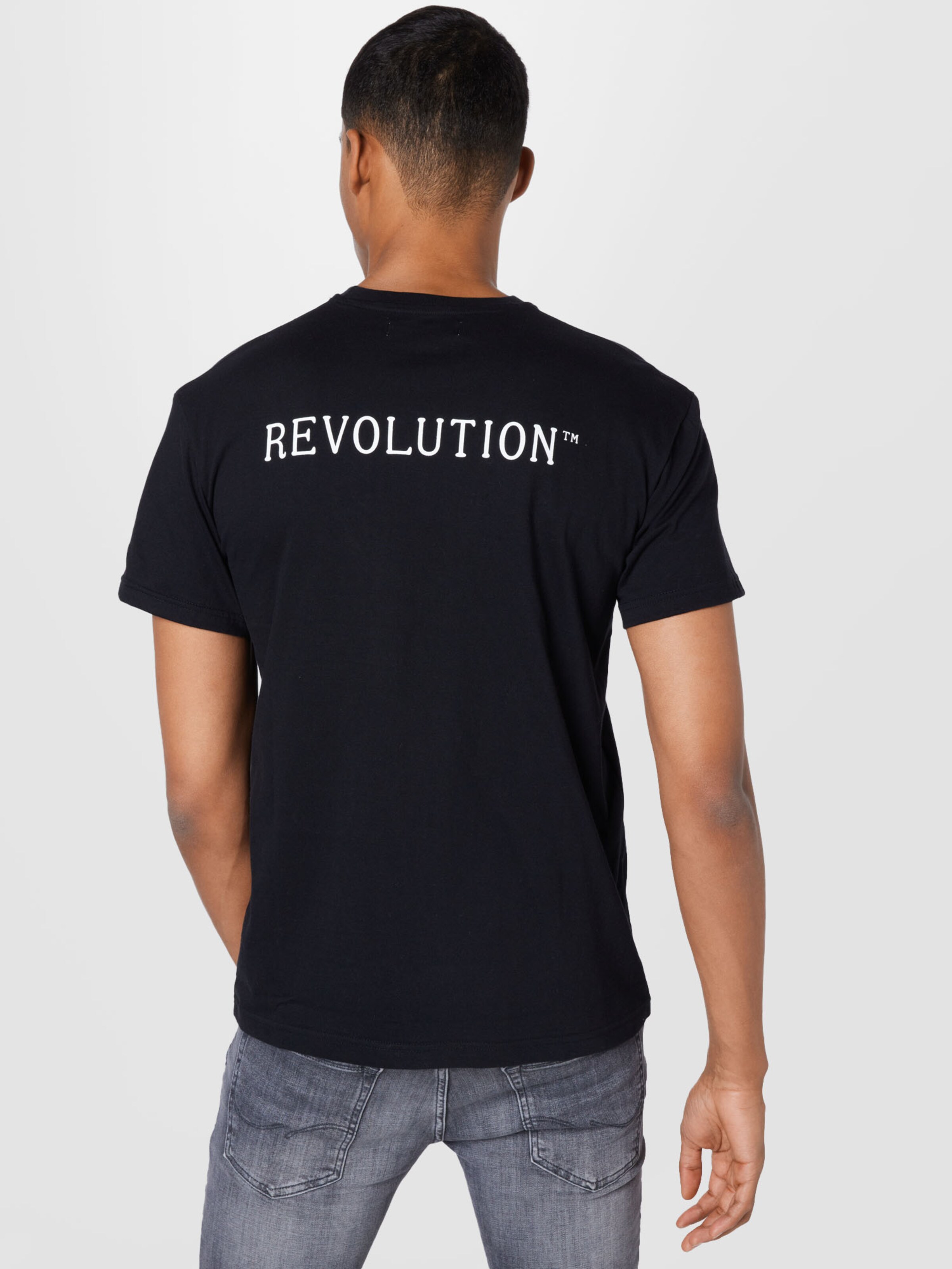 Männer Shirts Revolution T-Shirt in Schwarz - FC71976