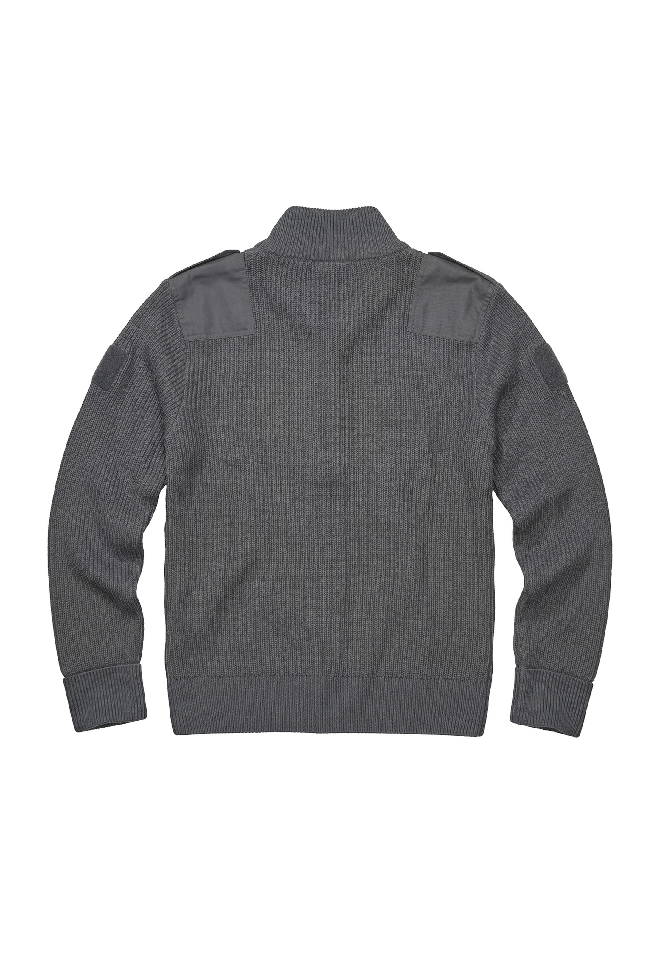 Brandit Strickjacke in Grau