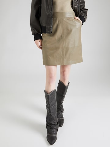 Kaffe Skirt 'Cassie' in Brown: front