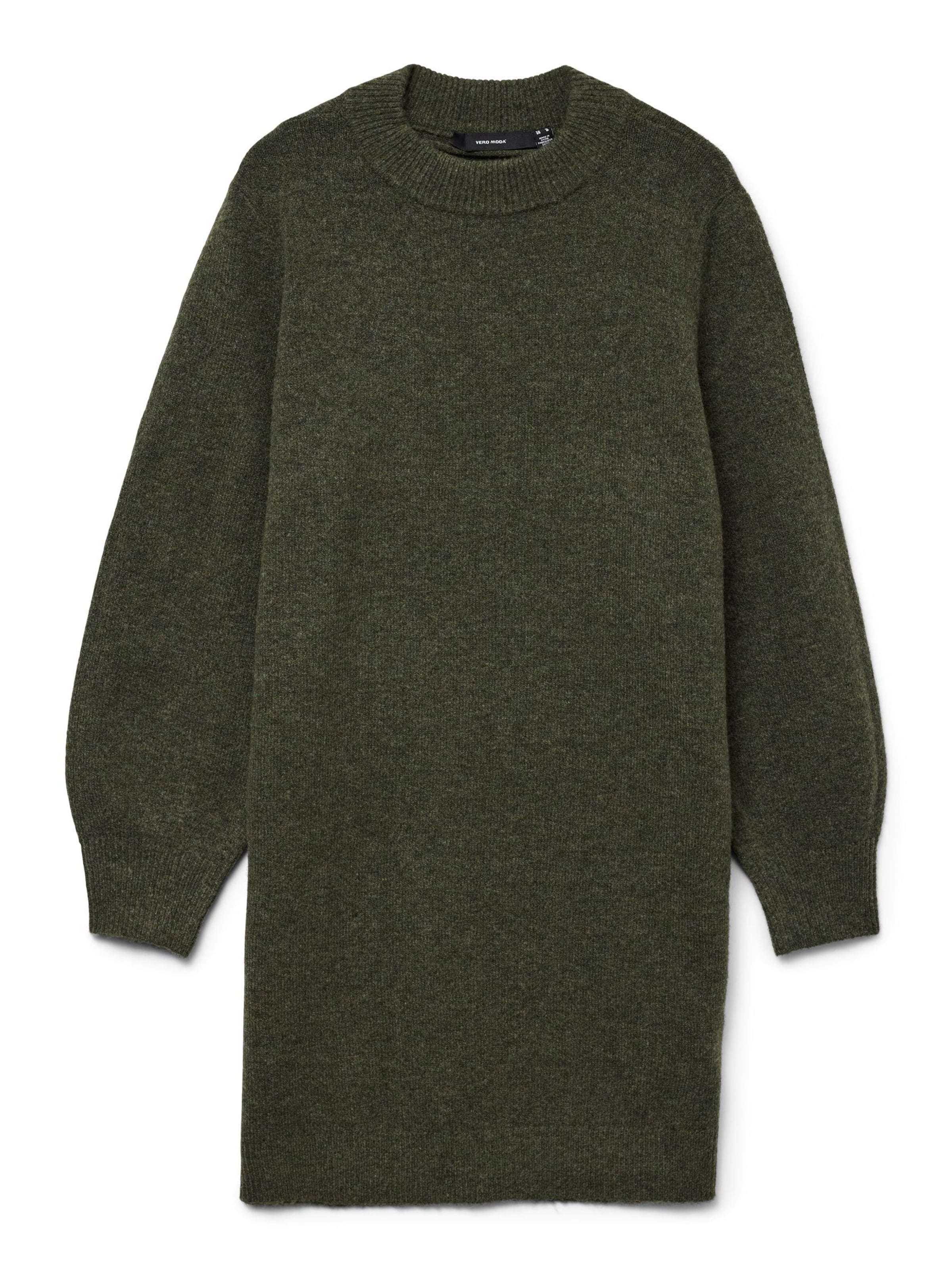 VERO MODA - Vestido de punto 'BESTI' en verde: frente