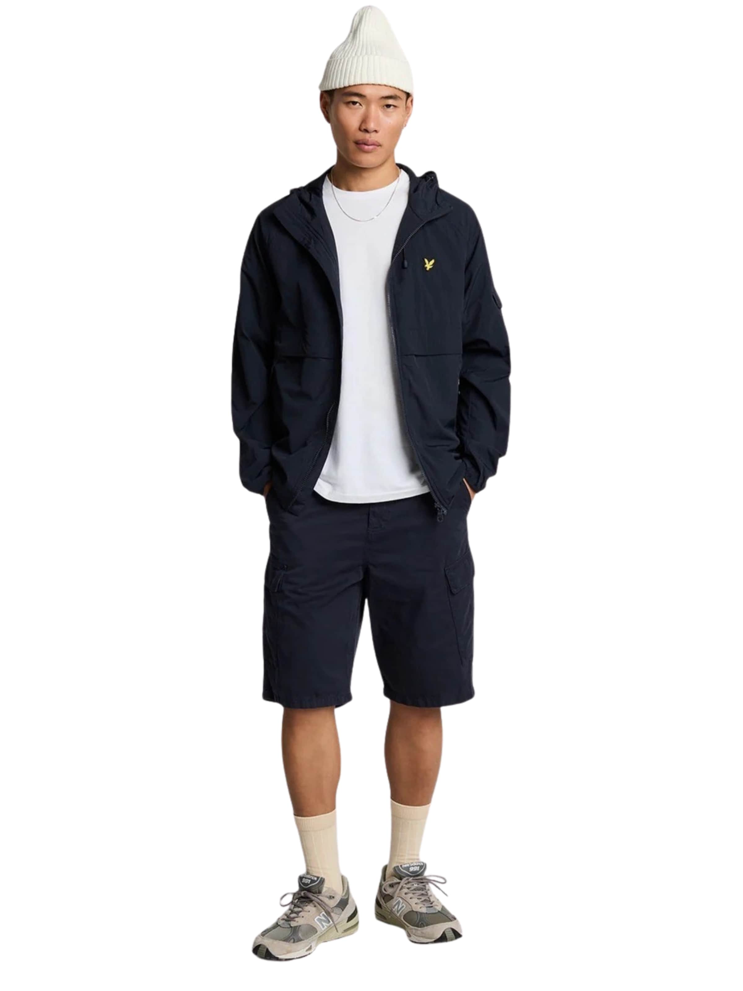Lyle & Scott Regular Broek in Blauw: voorkant