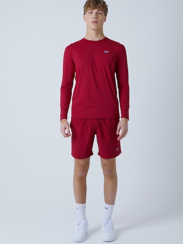 SPORTKIND Funktionsshirt 'Crew Neck Long Sleeve Shirt' in Rot: Vorderseite