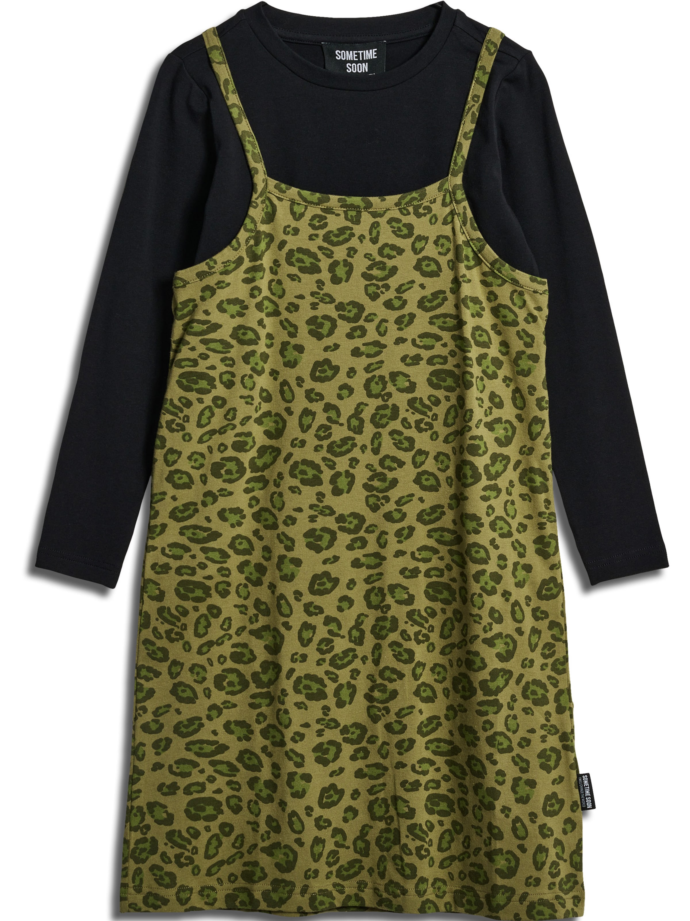 SOMETIME SOON Kleid 'Anna' in Grün: Vorderseite