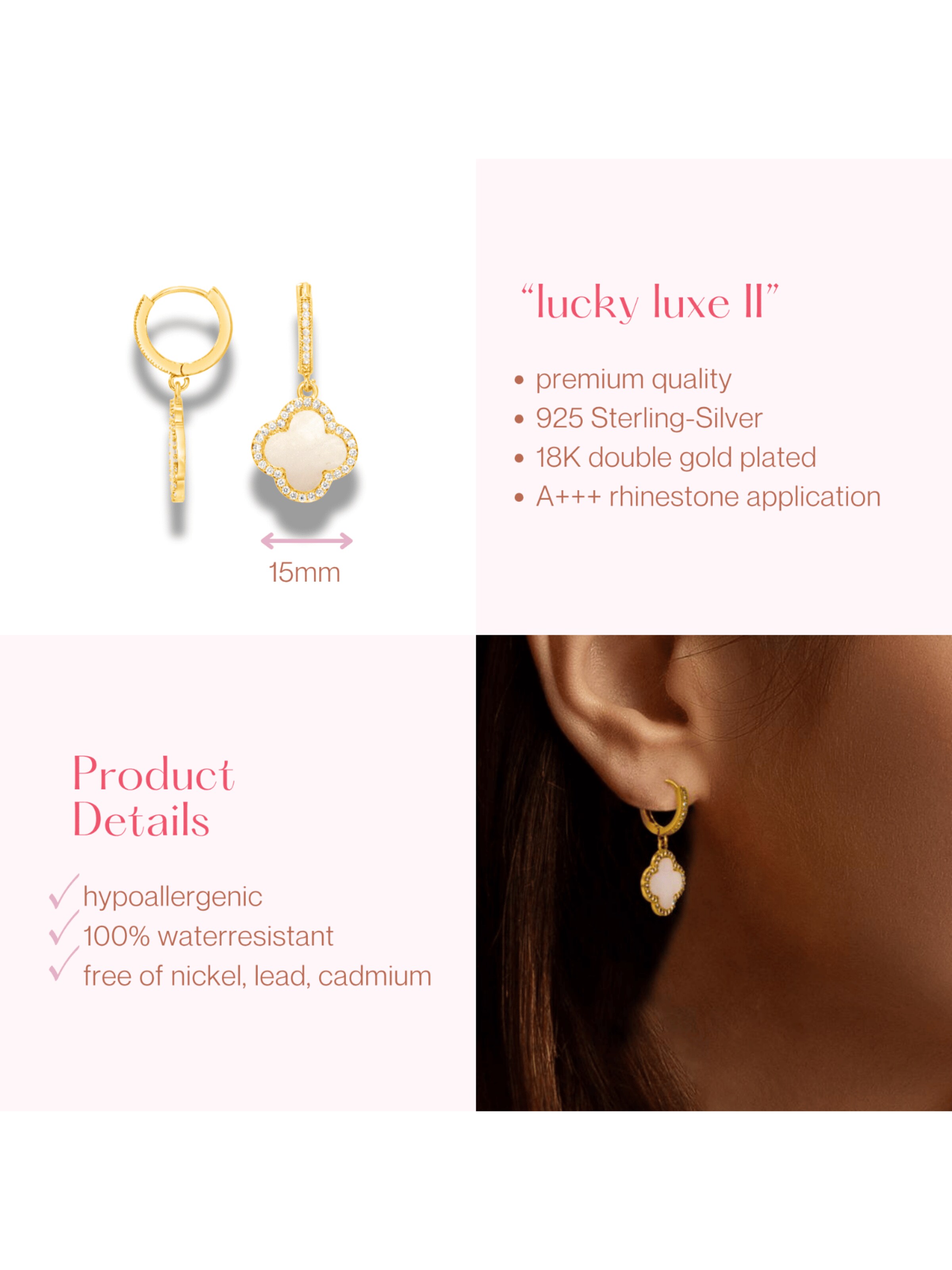 ARS-ARGENTI Earrings 'LUCKY LUXE' in Gold