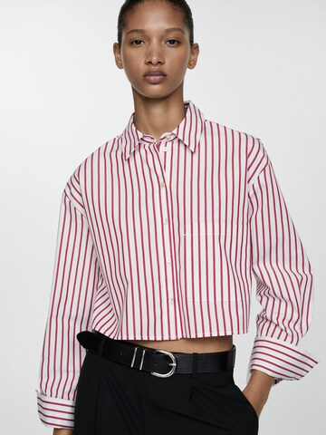 MANGO Blouse 'HONEY' in Rood: voorkant