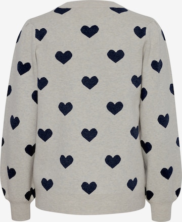 ICHI Sweater 'BRIELLE' in Grey