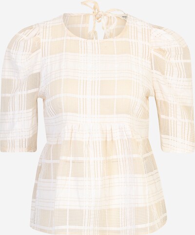 OBJECT Petite Bluse 'OLIVIA' in braun / weiß, Produktansicht