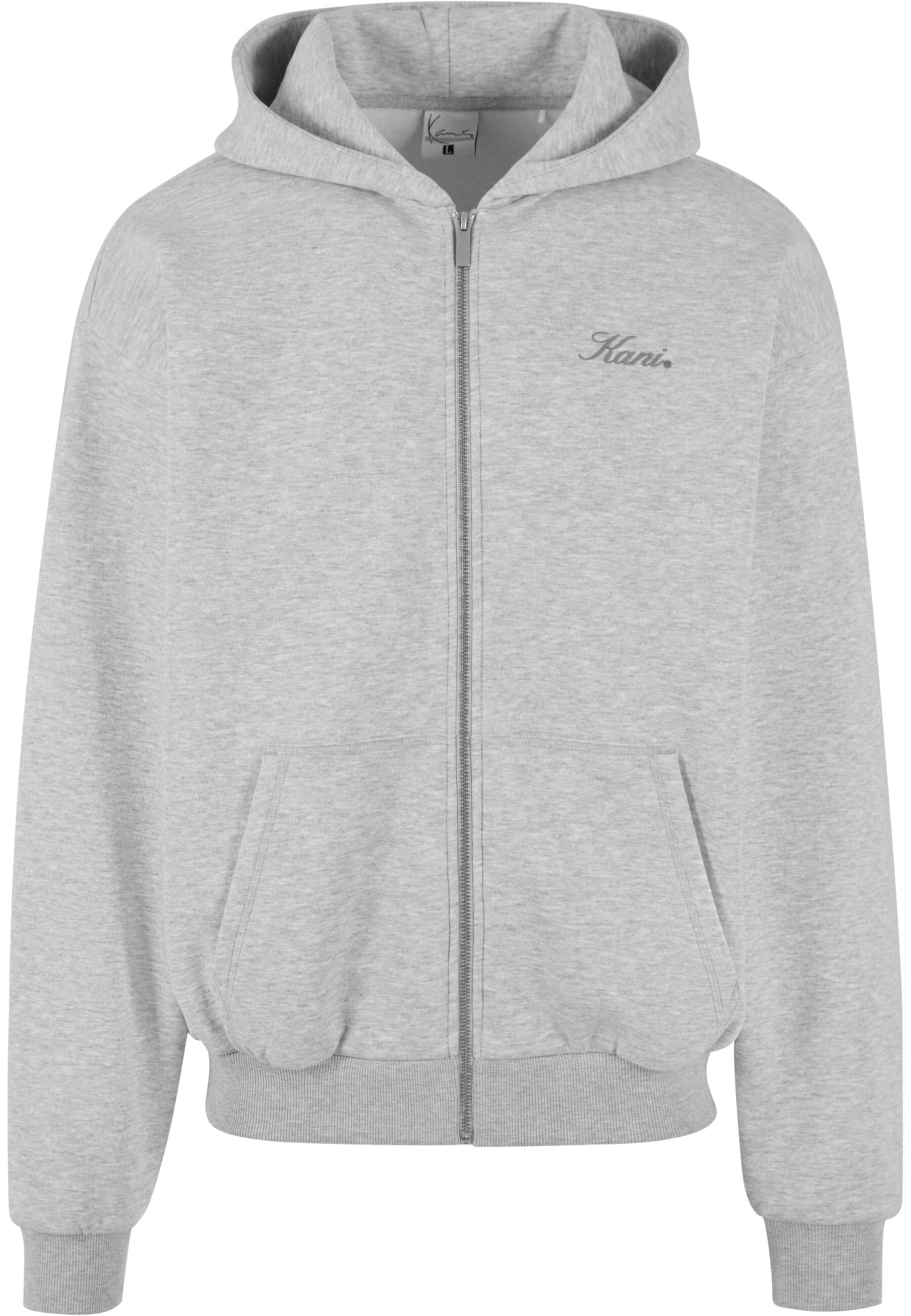 Karl Kani Sweatvest in Grijs: voorkant