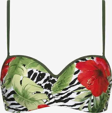 MarkoPush-up Bikini gornji dio 'Padme M-814 (1)' - zelena boja: prednji dio