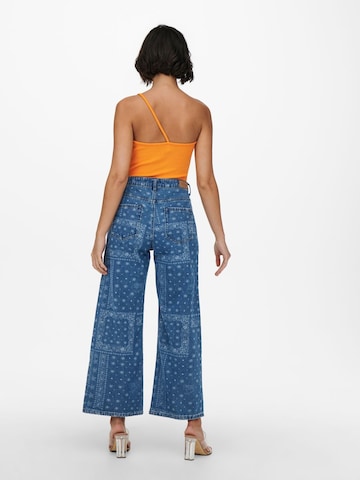 ONLY Wide Leg Jeans 'Sonny' in Blau