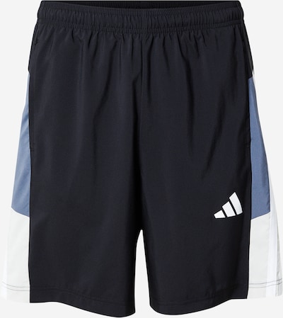 ADIDAS PERFORMANCE Sportske hlače 'ESS' veličine S u boja pijeska / safirno plava / crna / bijela, Pregled proizvoda