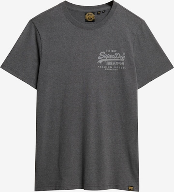Superdry - Camiseta 'Heritage' en gris: frente
