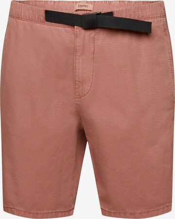 Loosefit Pantalon ESPRIT en rose : devant