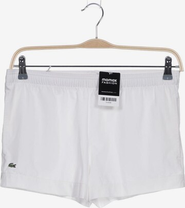 Lacoste Sport Shorts in L in White: front