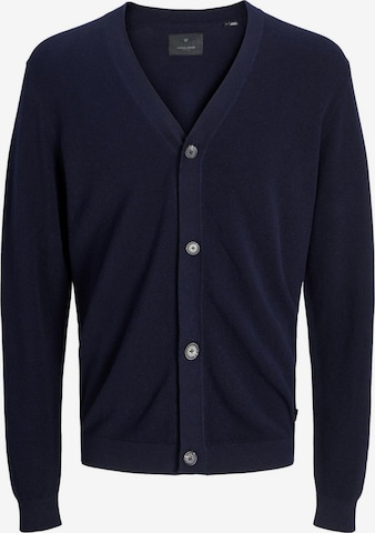 JACK & JONES Knit Cardigan in Blue: front