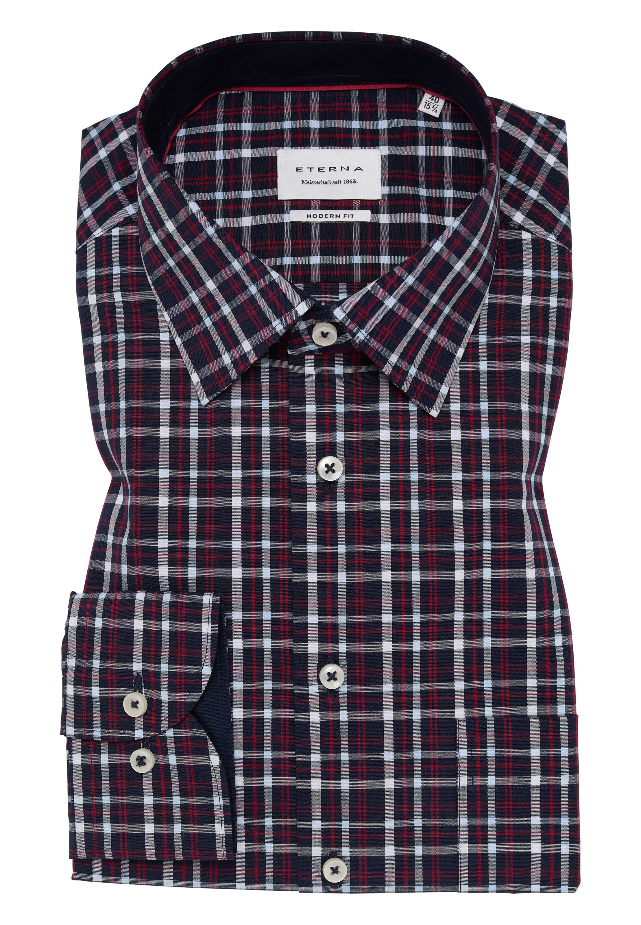 ETERNA Regular Fit Hemd in Blau