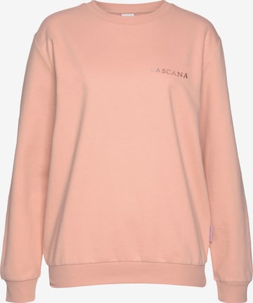 LASCANA Sweatshirt in Orange: front