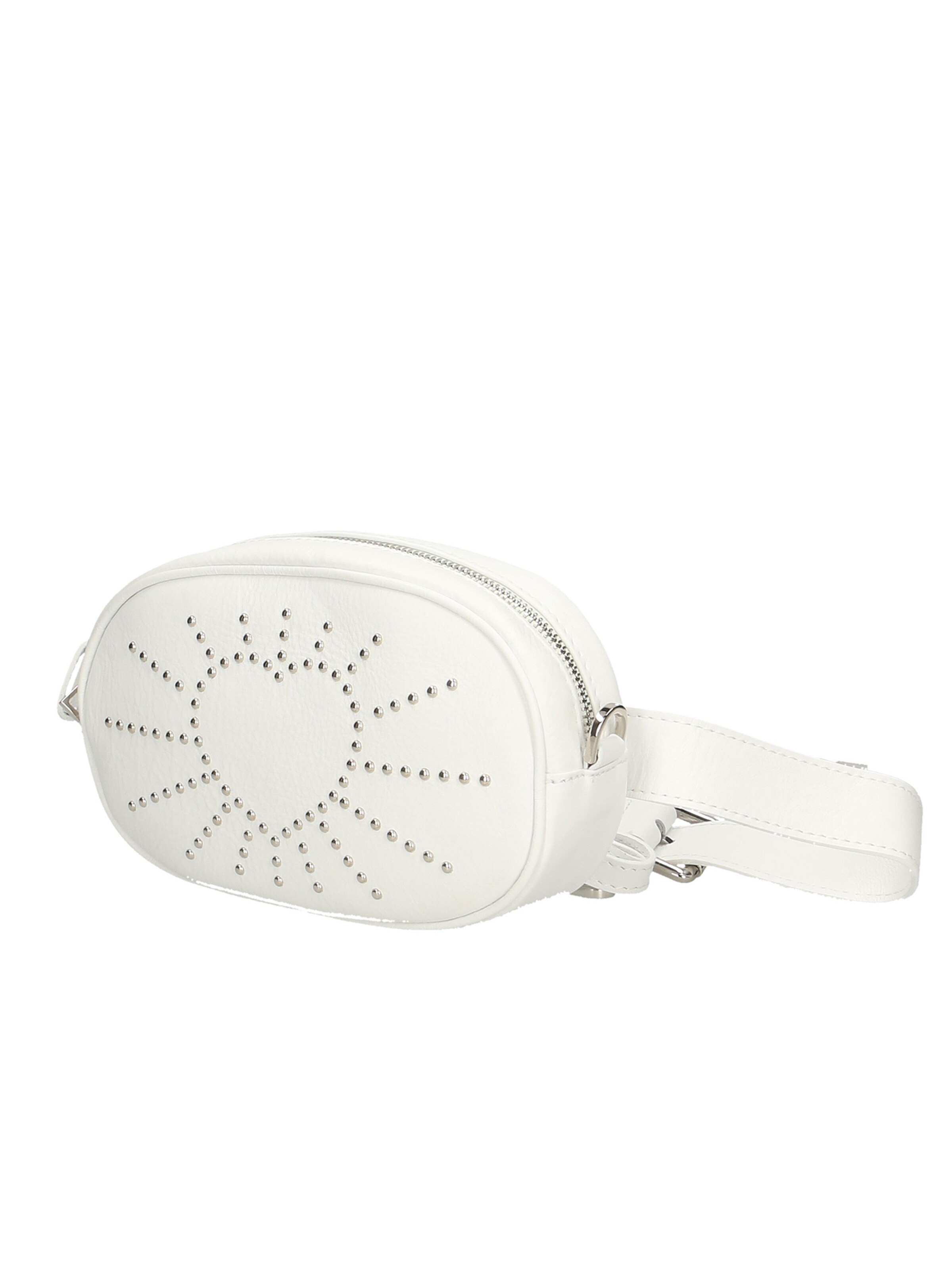 Marsupio 'Marsupio Donna Pelle Sauvage Borchie Elysa - Made in Italy' di Gave Lux in bianco