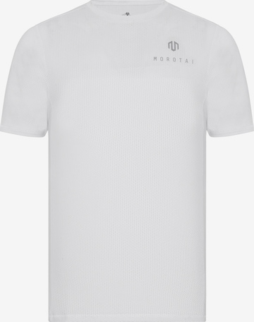 T-Shirt fonctionnel 'Engineering'' MOROTAI en blanc : devant