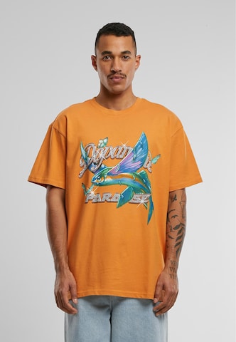 T-Shirt 'Dopamine Paradise' MT Upscale en orange : devant