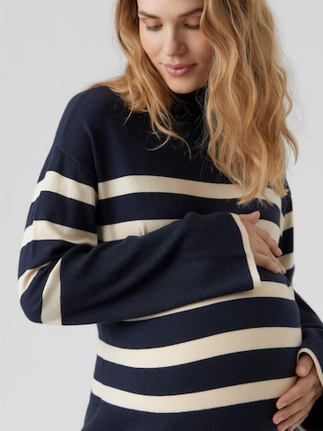 Vero Moda Maternity Пуловер 'Happiness' в синьо