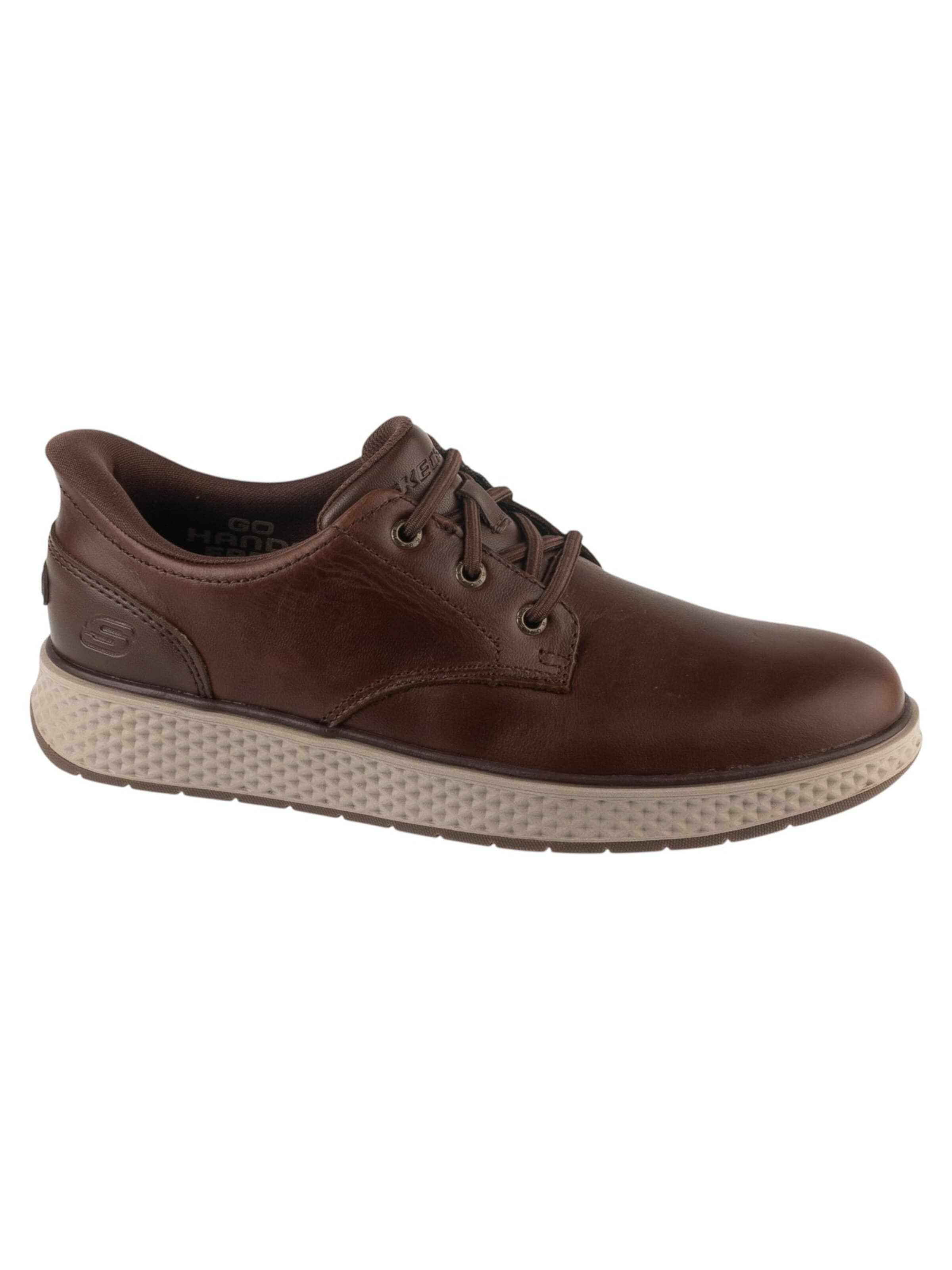 SKECHERS Sportieve veterschoen 'Skechers Slip-Ins: Burkett - Lonzo' in Bruin: voorkant