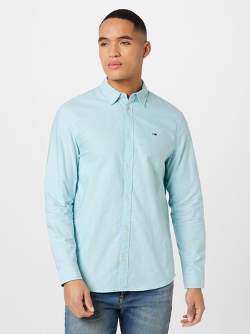 TOMMY HILFIGER - Ajuste regular Camisa en verde: frente