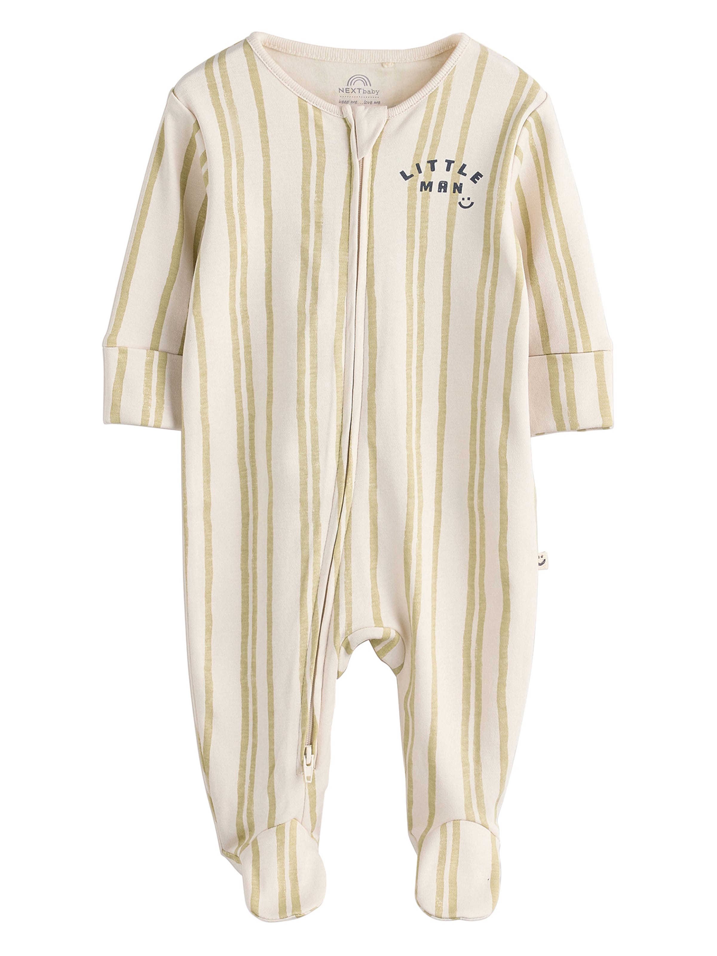 Pijamale de la Next pe bej: față