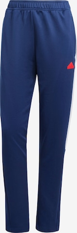 Tapered Pantaloni sportivi 'Tiro' di ADIDAS SPORTSWEAR in blu: frontale