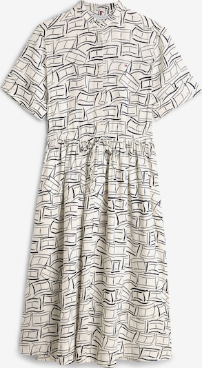 TOMMY HILFIGER Košulja haljina 'ESS' u crna / bijela, Pregled proizvoda