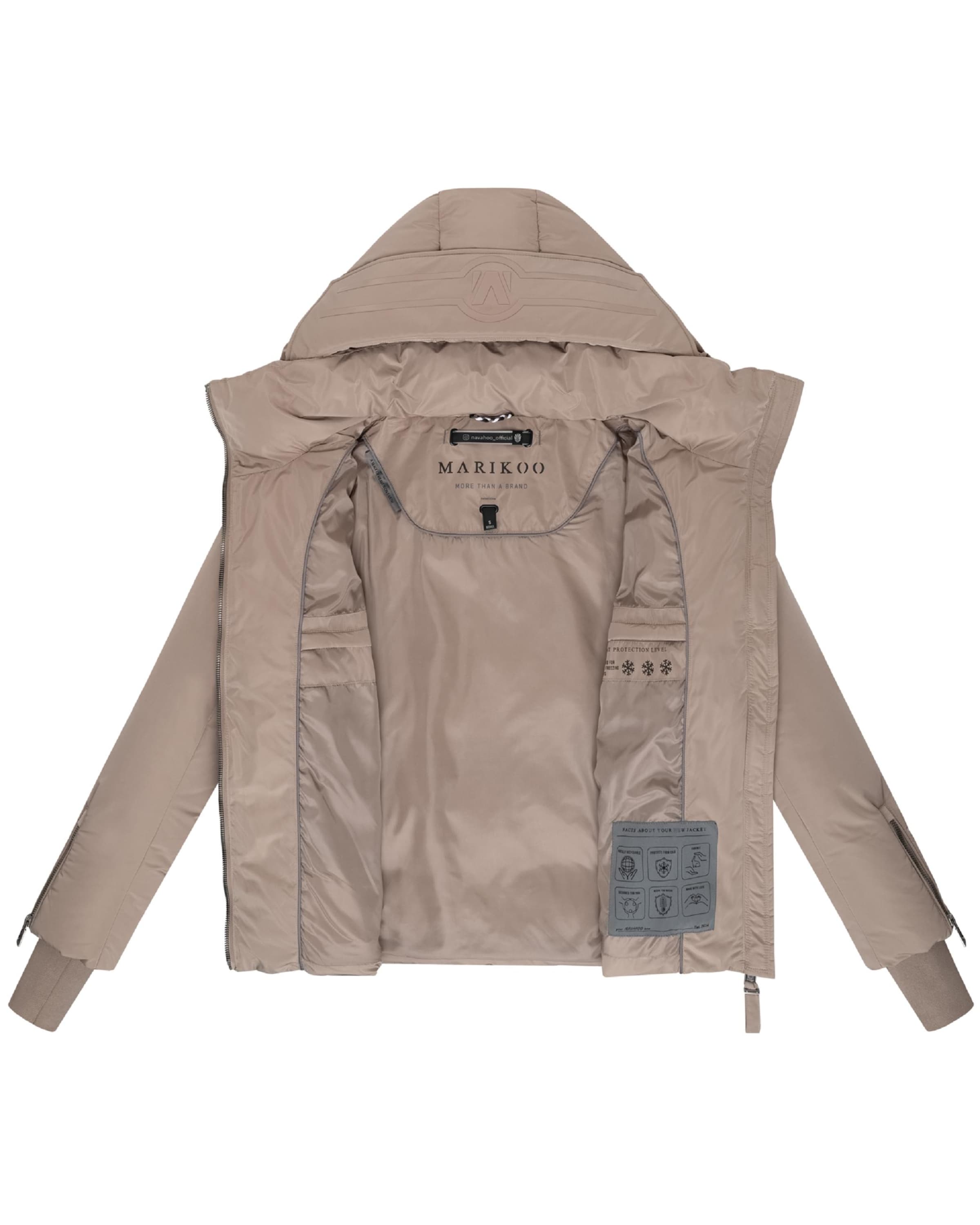 Geacă de iarnă 'Aleyna 16' de la MARIKOO pe gri