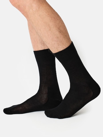 Chaussettes 'Weich & Haltbar' Nur Der en noir