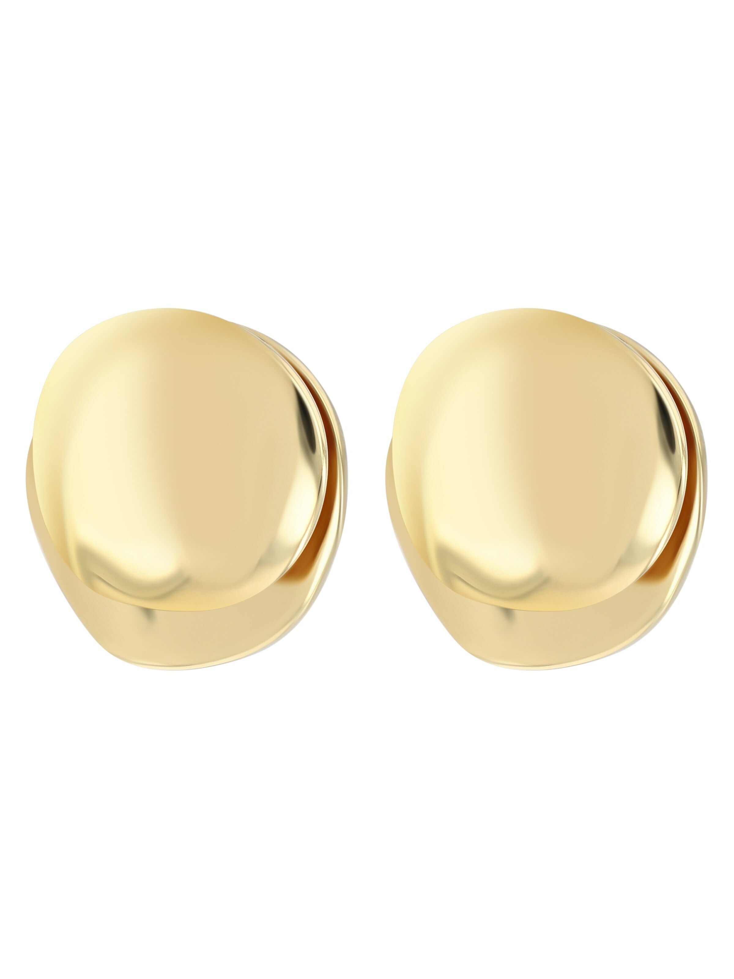 Akzent Ohrringe 'Valda, langlebig'‌‌‌‌‌‌‌‌ in Gold: Vorderseite