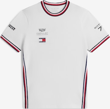 TOMMY HILFIGER Tričko 'Bottas Replica' – bílá: přední strana