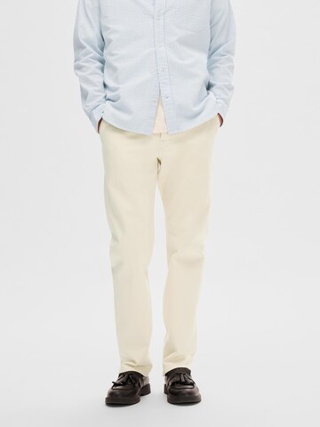 SELECTED HOMME Regular Hose 'Dave' in Beige