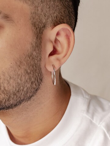Hey Happiness Earring 'Mid Chunky' in Silver: front