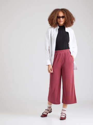 Wide Leg Pantalon 'ONLHANNAH' ONLY en rouge