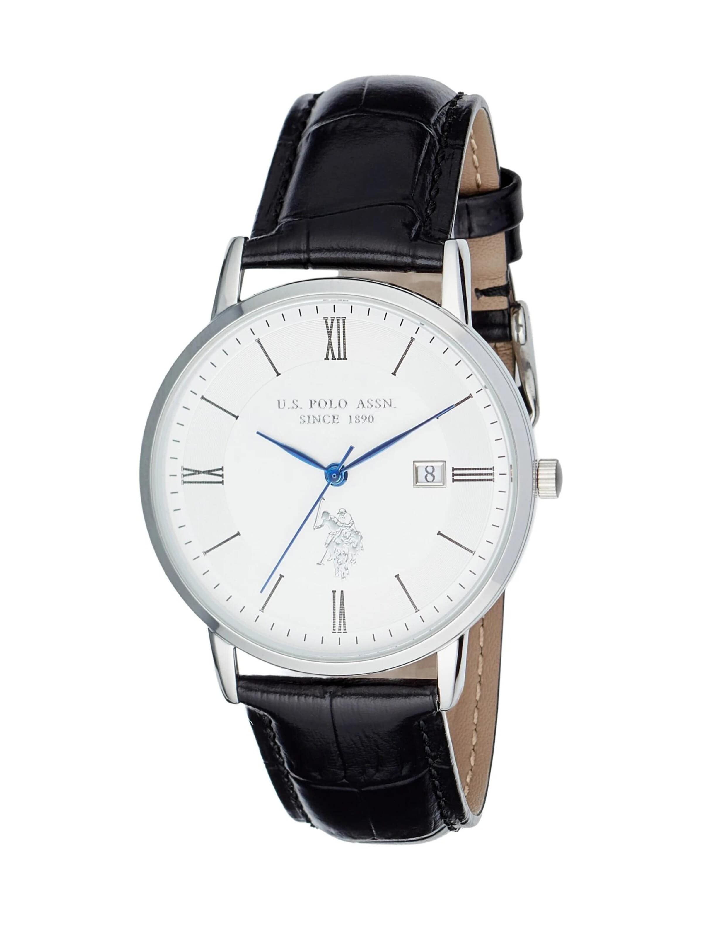 U.S. POLO ASSN. Analoguhr 'Viktor'‌‌‌‌‌‌‌‌ in Grau: Vorderseite