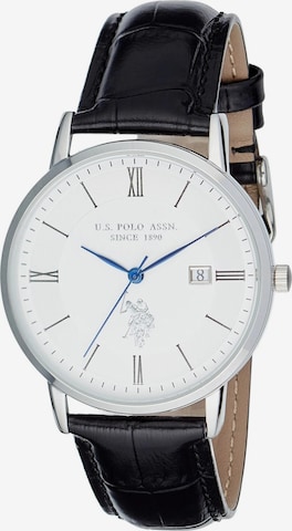 U.S. POLO ASSN. Analoguhr 'Viktor' in Grau: Vorderseite