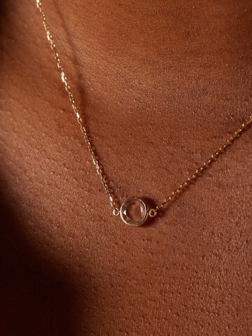 Lucardi Ketting 'Geburtsstein' in Goud