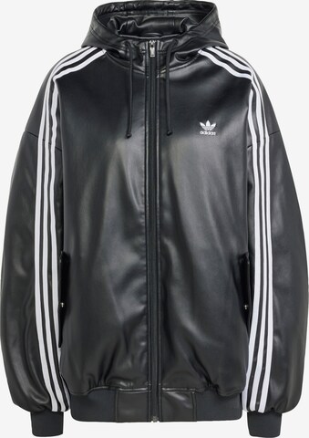 ADIDAS ORIGINALS - Chaqueta de entretiempo 'Adilenium' en negro: frente